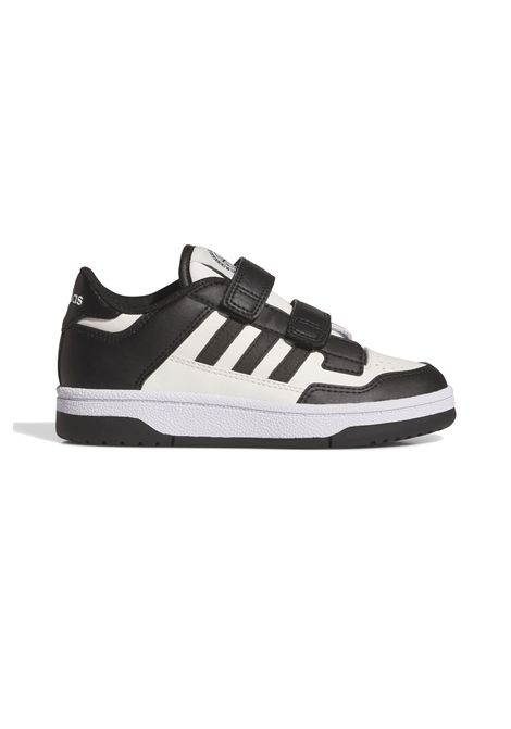 Adidas Rapid Court CF Shoes White Black Kids ADIDAS CORE | Sneakers | JP7654-